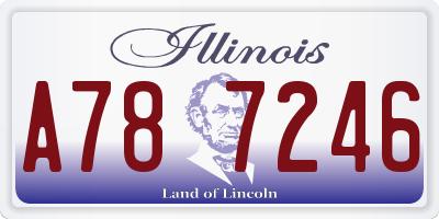 IL license plate A787246
