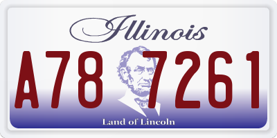 IL license plate A787261