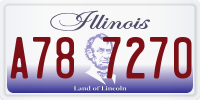 IL license plate A787270