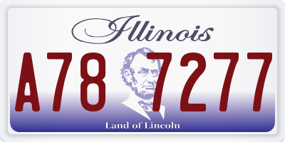 IL license plate A787277