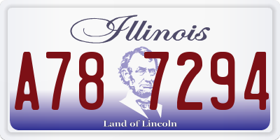 IL license plate A787294