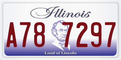 IL license plate A787297