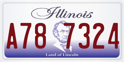IL license plate A787324