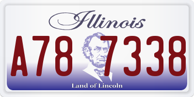 IL license plate A787338