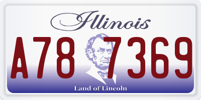 IL license plate A787369