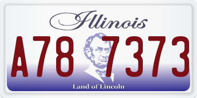 IL license plate A787373
