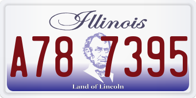 IL license plate A787395