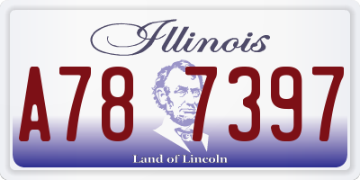 IL license plate A787397