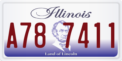 IL license plate A787411