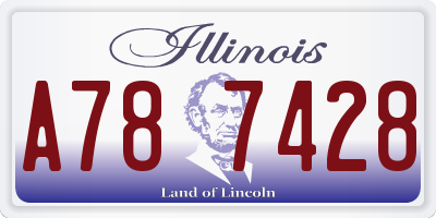 IL license plate A787428