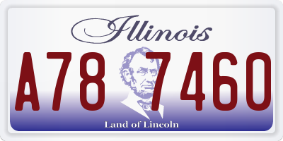 IL license plate A787460