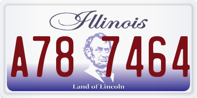 IL license plate A787464
