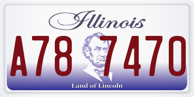 IL license plate A787470