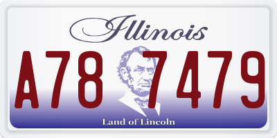 IL license plate A787479