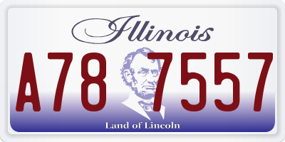 IL license plate A787557