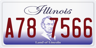 IL license plate A787566