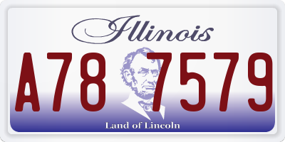 IL license plate A787579