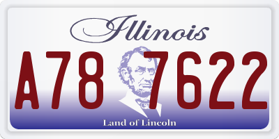 IL license plate A787622