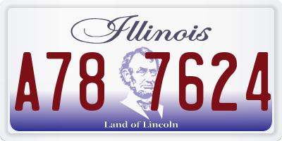 IL license plate A787624
