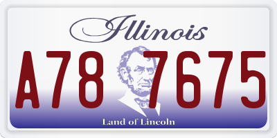 IL license plate A787675