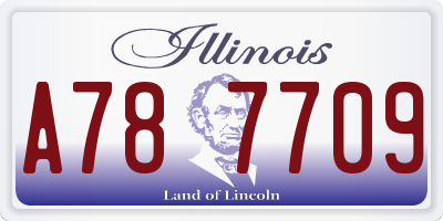 IL license plate A787709