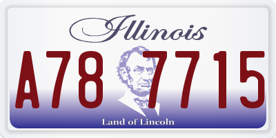 IL license plate A787715