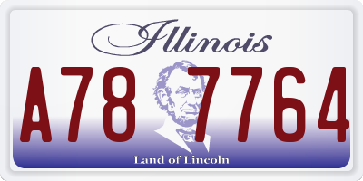 IL license plate A787764