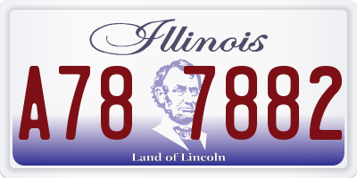 IL license plate A787882
