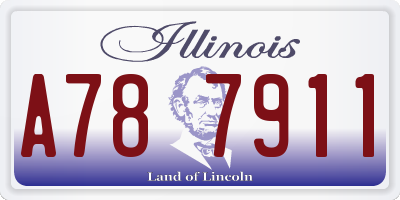 IL license plate A787911