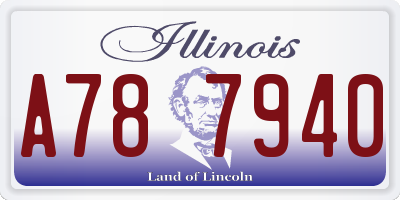 IL license plate A787940