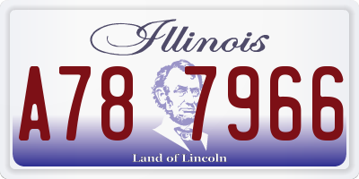 IL license plate A787966