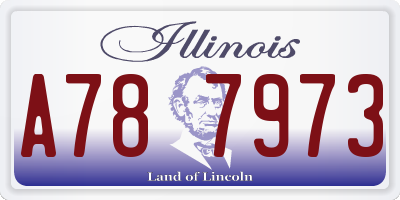 IL license plate A787973