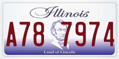 IL license plate A787974