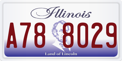 IL license plate A788029