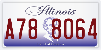 IL license plate A788064