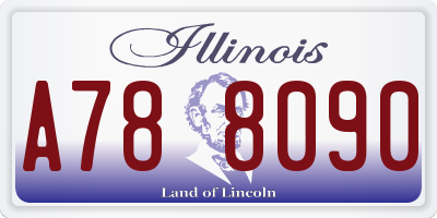 IL license plate A788090
