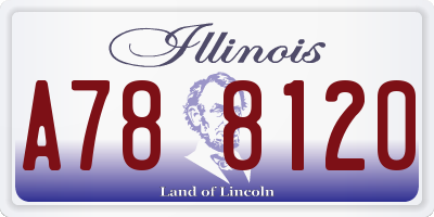 IL license plate A788120