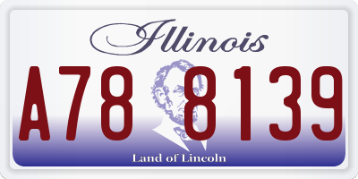 IL license plate A788139