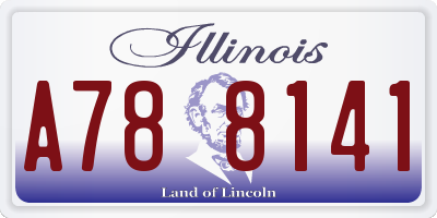 IL license plate A788141