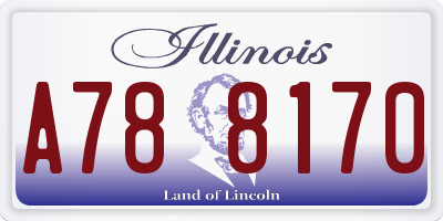 IL license plate A788170