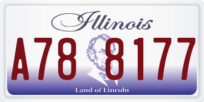 IL license plate A788177