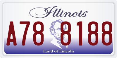IL license plate A788188