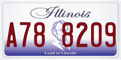 IL license plate A788209