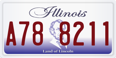 IL license plate A788211