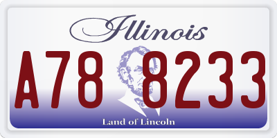 IL license plate A788233