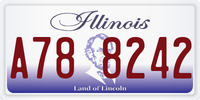 IL license plate A788242