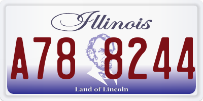 IL license plate A788244