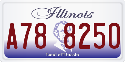 IL license plate A788250