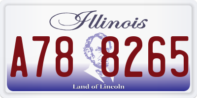 IL license plate A788265