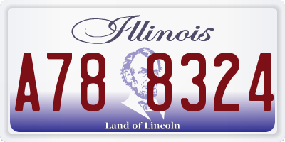 IL license plate A788324